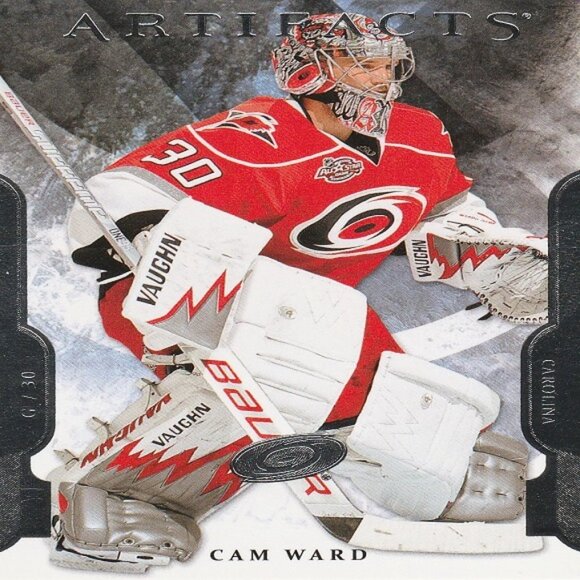 Cam Ward (Carolina Hurricanes) - Set Of 3 NHL Hockey Cards - Picture 2 of 4